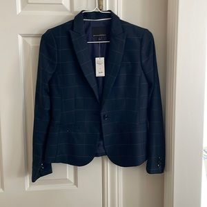 Banana Republic blazer. Navy windowpane